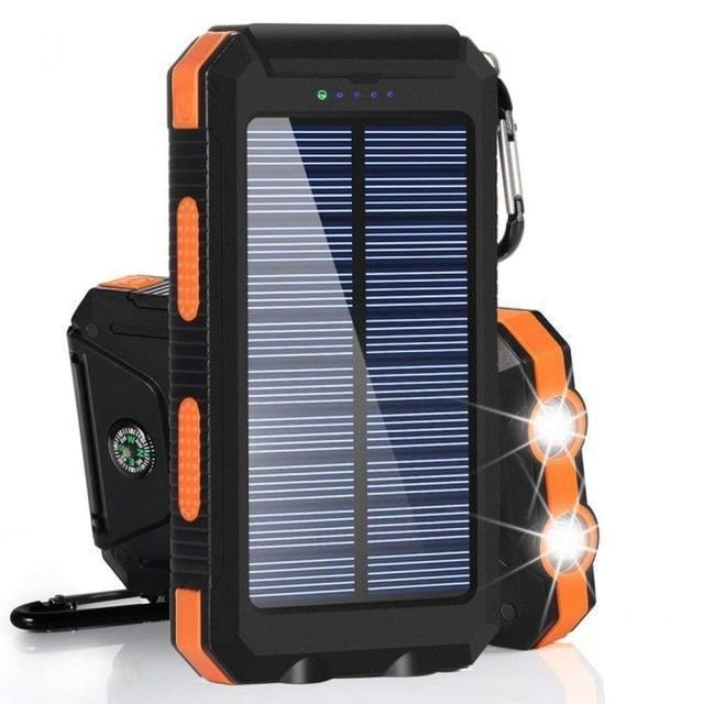 🔥Waterproof Solar Power Bank | 20000mAh with light and compass