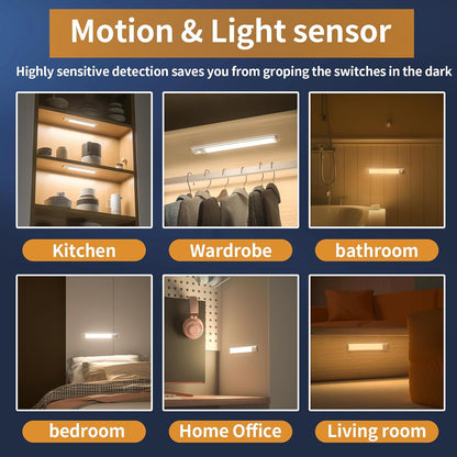 66LED Rechargeable Motion Sensor Under Cabinet Lights