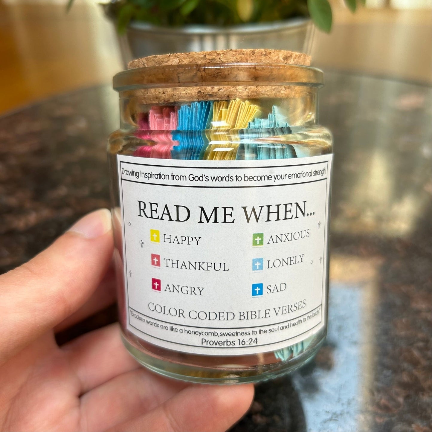 🔥Praying devoutly🎁 ✝️Handmade Wooden Bible Verses Box - Daily Bible Verses (🎁 A Reminder of God's Words💖)