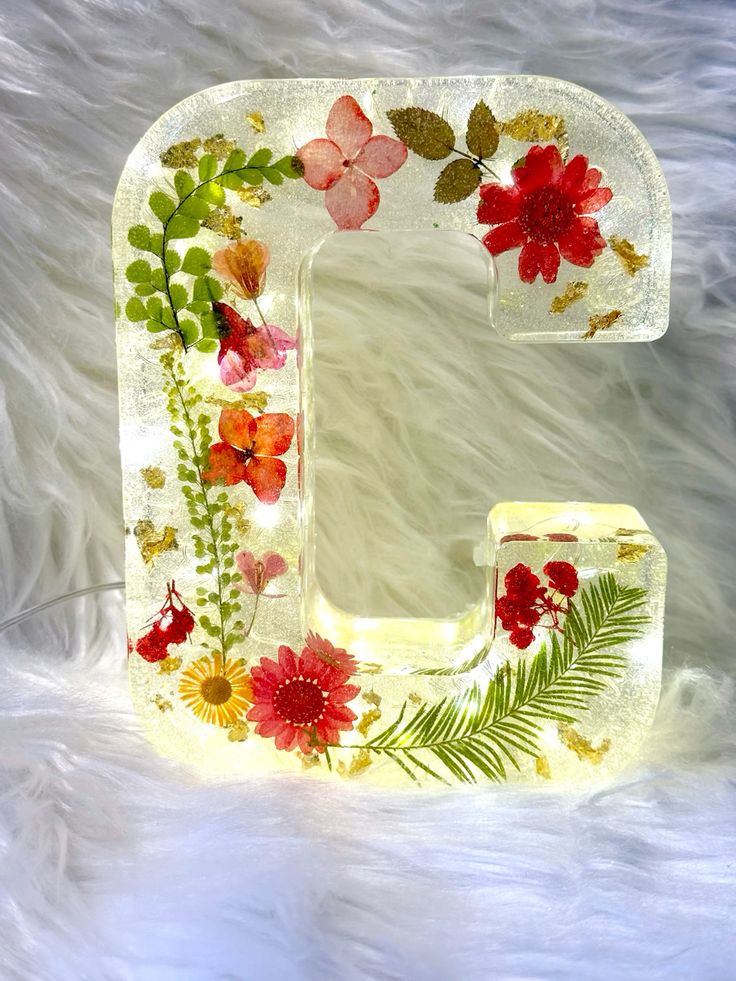🎁Handmade Floral Night Light