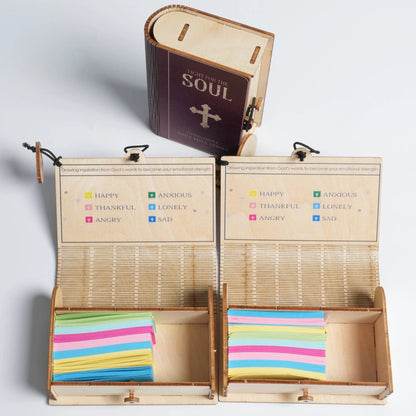 🔥Praying devoutly🎁 ✝️Handmade Wooden Bible Verses Box - Daily Bible Verses (🎁 A Reminder of God's Words💖)