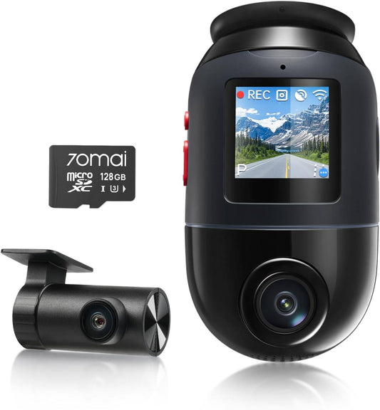 70mai Dual Dash Cam Front and Rear 4K, Car Camera for Cars with Sony IMX678, STARVIS 2 Night Vision, 4G LTE, AI Motion Detection, ADAS, 5GHz Wi-Fi 6, Parking Monitor, Voice Control