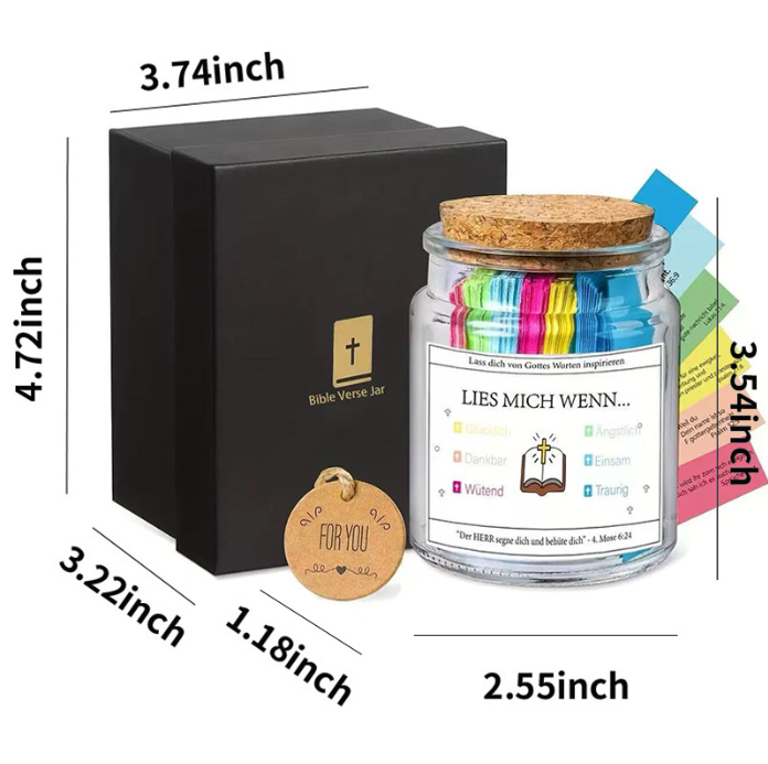 🔥Praying devoutly🎁 ✝️Handmade Wooden Bible Verses Box - Daily Bible Verses (🎁 A Reminder of God's Words💖)