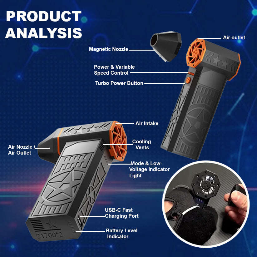 🔥Last Day Sale！80% OFF!🔥2026 Upgrade TAILEDEN 5000W Thermal Snow Blower