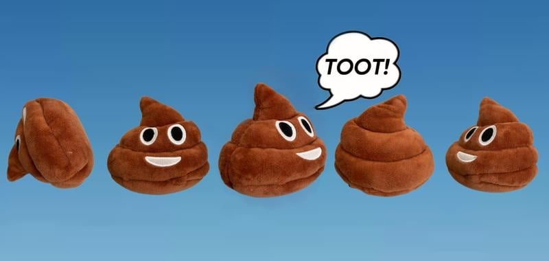 🎁Lowest price ever💥Funny  Poop Plush Toy – Makes Fart Sounds!