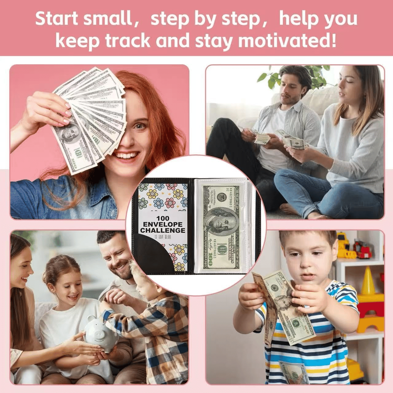 🔥LAST DAY 49％ OFF🔥--✉️100 Envelope Savings Challenge Book