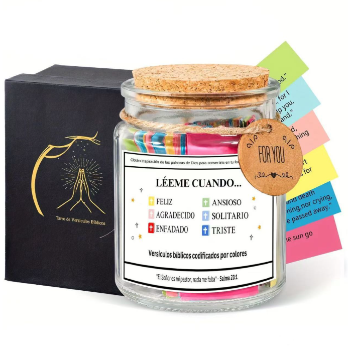 🔥Praying devoutly🎁 ✝️Handmade Wooden Bible Verses Box - Daily Bible Verses (🎁 A Reminder of God's Words💖)