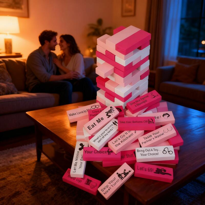 Adult Block Tower Couple Game Blocks Perfect Gift for Valentine's Day
