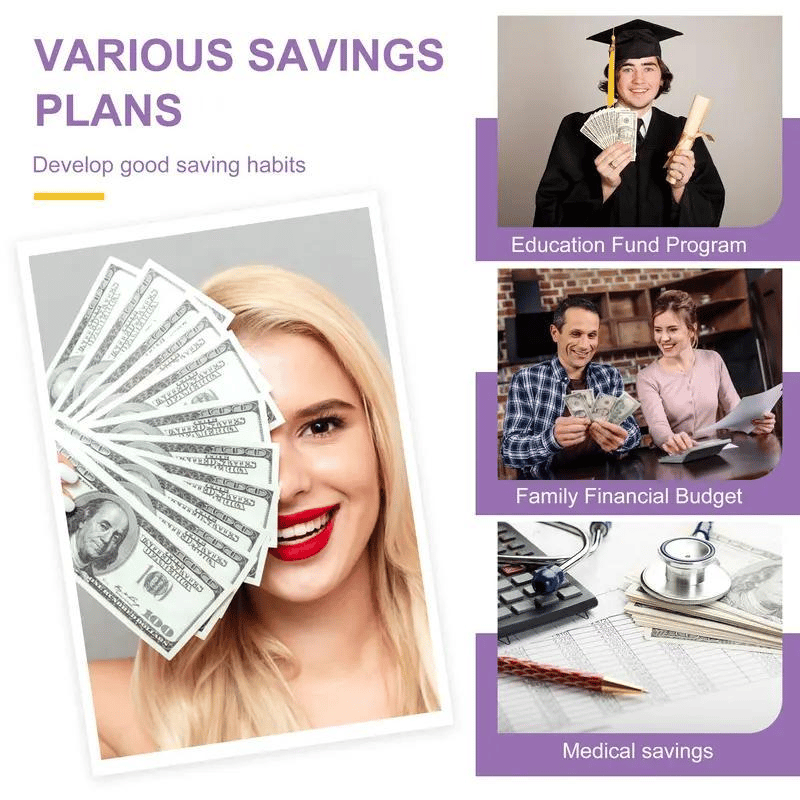 🔥LAST DAY 49％ OFF🔥--✉️100 Envelope Savings Challenge Book