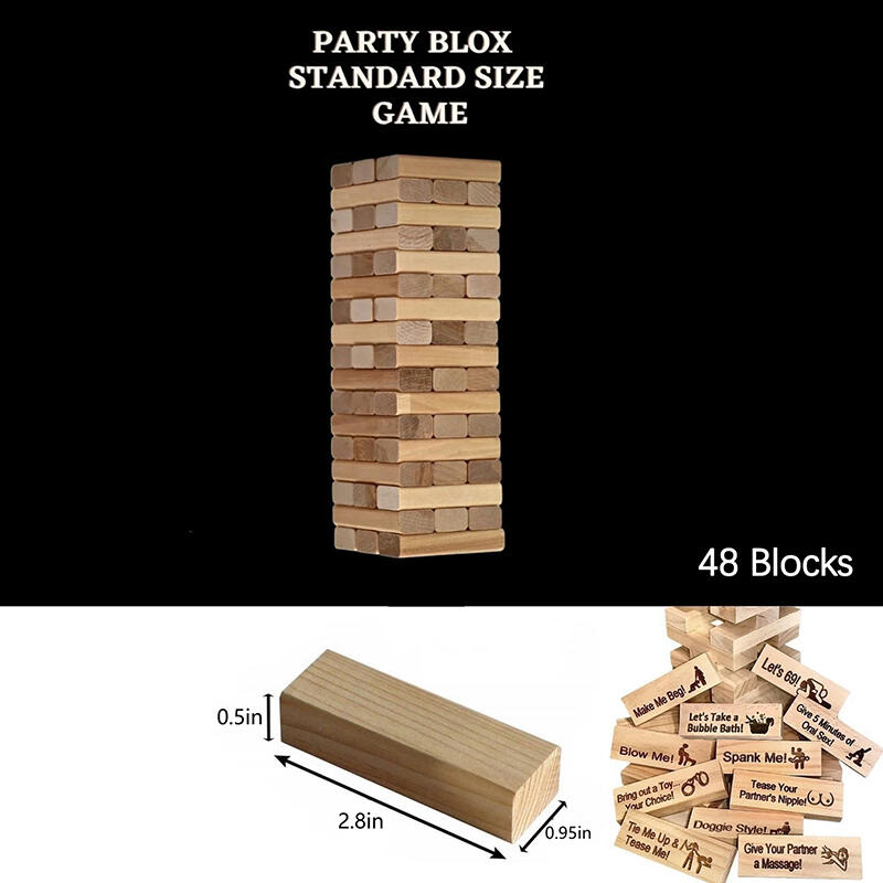 Adult Block Tower Couple Game Blocks Perfect Gift for Valentine's Day