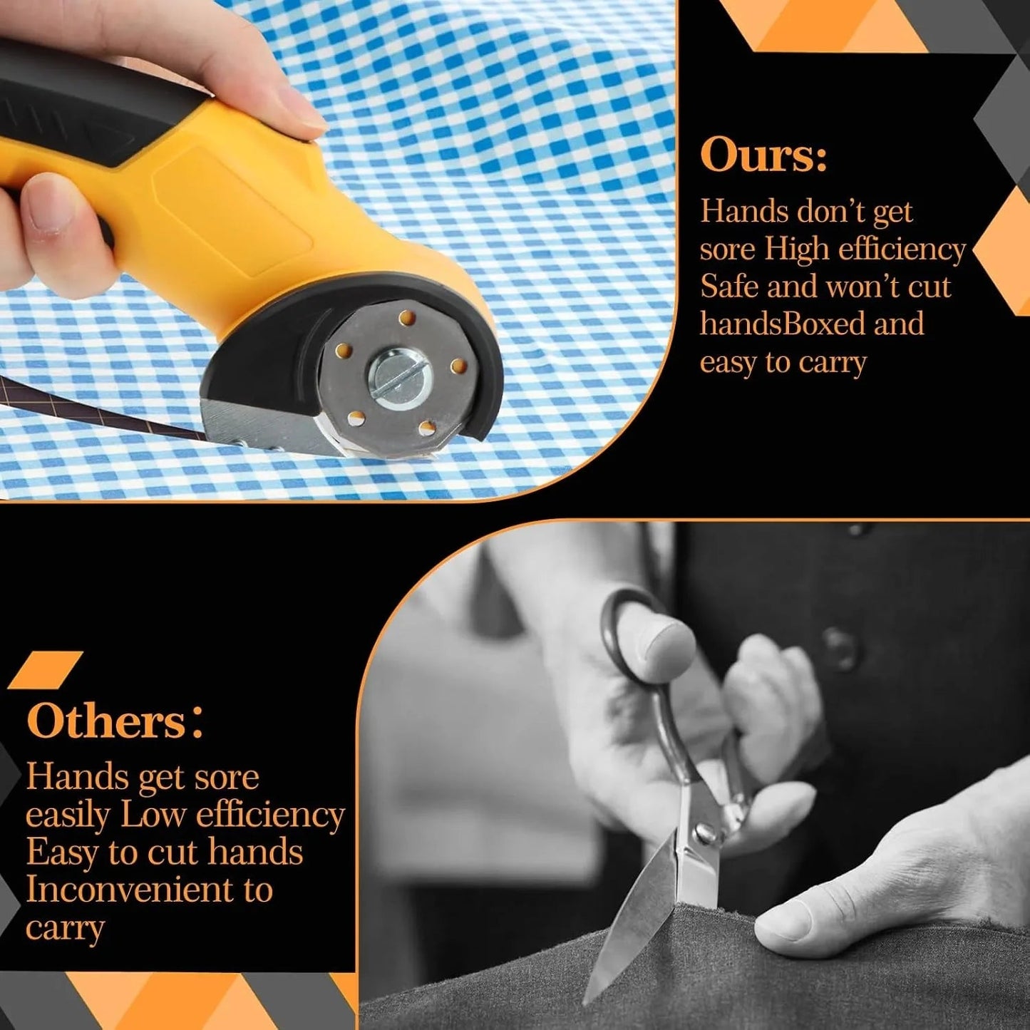 Cordless electric scissors, electric rotary cutting machine